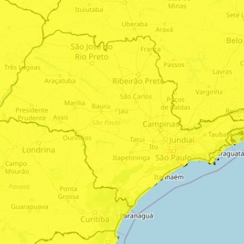 Chuvas mais intensas e rajadas de vento podem atingir o Estado de São Paulo neste sábado